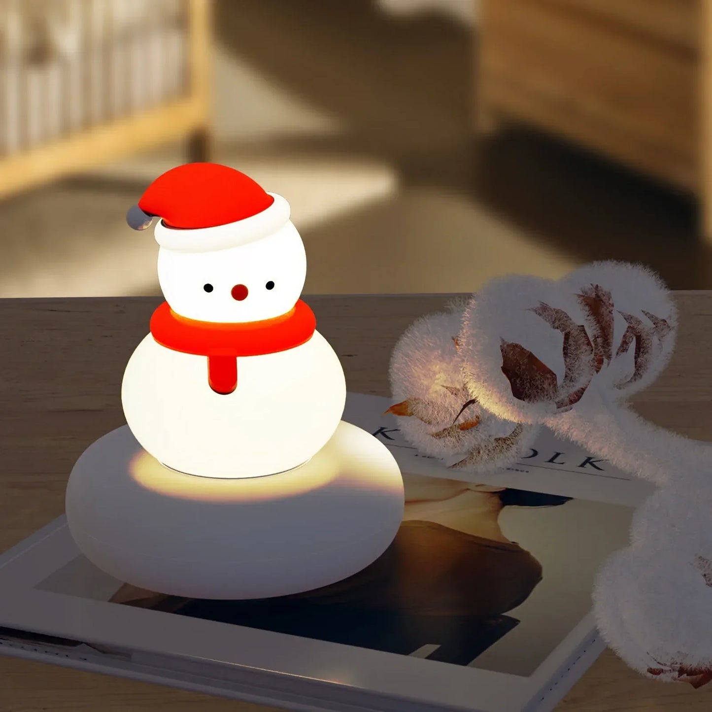 Veilleuse En Forme D'Animal Mignon, Nouveauté, 3 Niveaux, Variable, Veilleuse Pour Pépinière, Lampe De Table Rechargeable Par USB Pour L'Allaitement, Bébé En Bas Âge