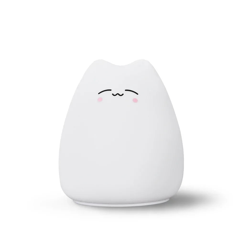 Veilleuse En Forme D'Animal Mignon, Nouveauté, 3 Niveaux, Variable, Veilleuse Pour Pépinière, Lampe De Table Rechargeable Par USB Pour L'Allaitement, Bébé En Bas Âge