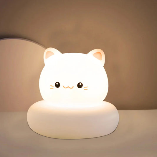 Veilleuse En Forme D'Animal Mignon, Nouveauté, 3 Niveaux, Variable, Veilleuse Pour Pépinière, Lampe De Table Rechargeable Par USB Pour L'Allaitement, Bébé En Bas Âge