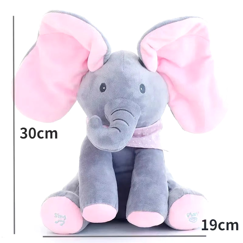 Jouets D'Éléphant Animés En Peluche, Éléphant Chantant Avec Oreilles, Jouet En Peluche Électrique Mobile, Jouet Animal En Peluche Mignon, Cadeau Pour Bébé
